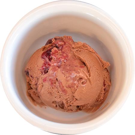 Chocolate Raspberry Fudge Ice Cream