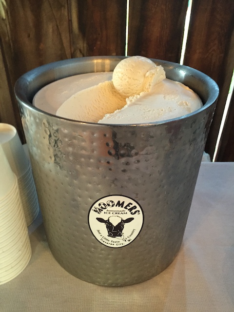 moomers ice cream tub cooler with vanilla ice cream